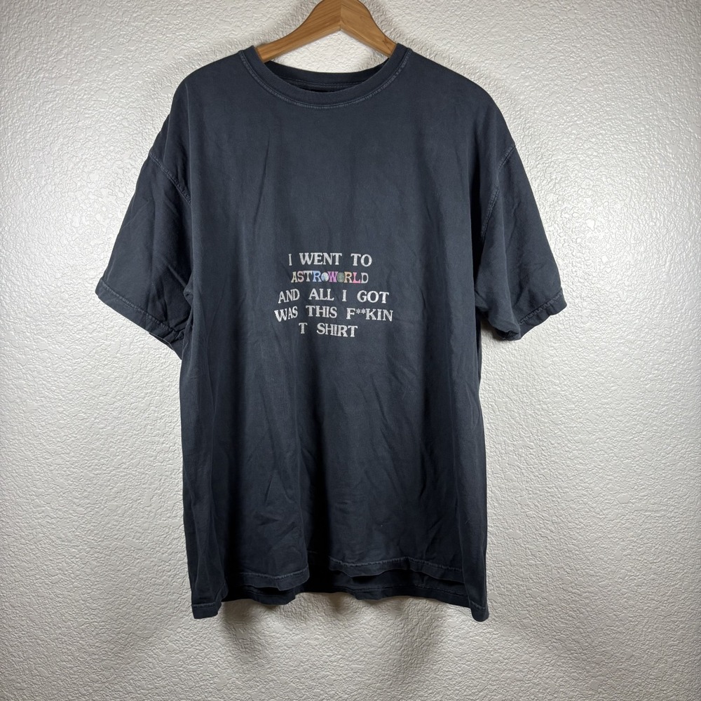 Travis Scott Cactus Jack Astroworld Wish You Were Here Men's Black XL T Shirt